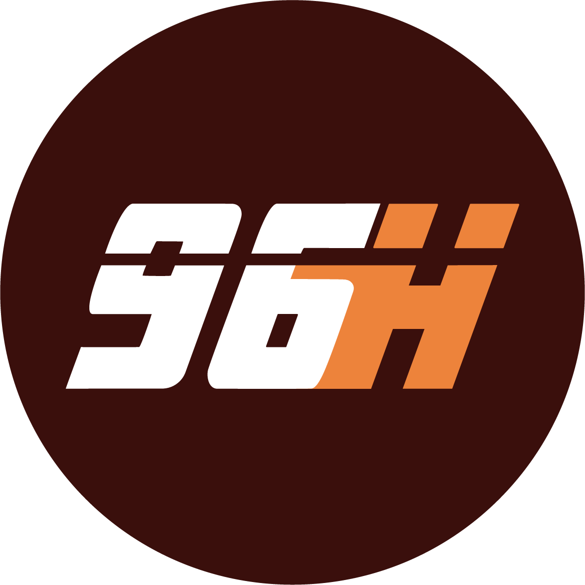 96h Logo Blanc Fond Fonce